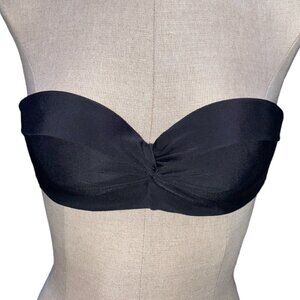 Xhiliration Swimwear S/P Top Women Strapless Black